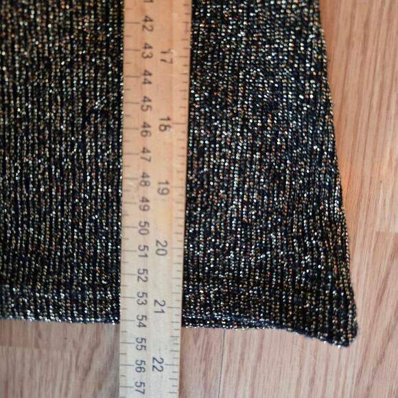 Vintage 90s Y2K Basement USA Women Gold Lurex Tank Top L Fairy Grunge Whimsigoth - Picture 8 of 8